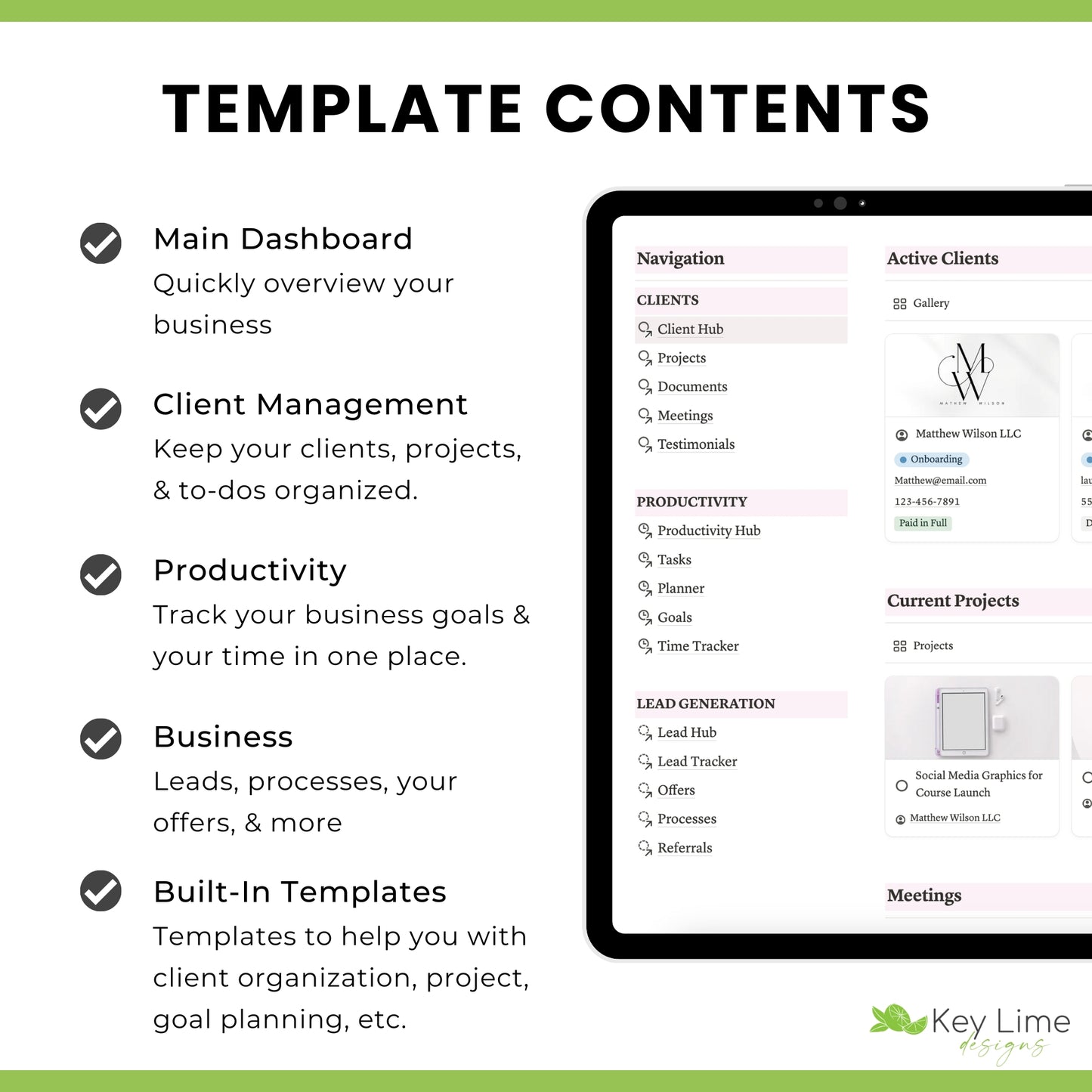 Client Management Hub for Notion