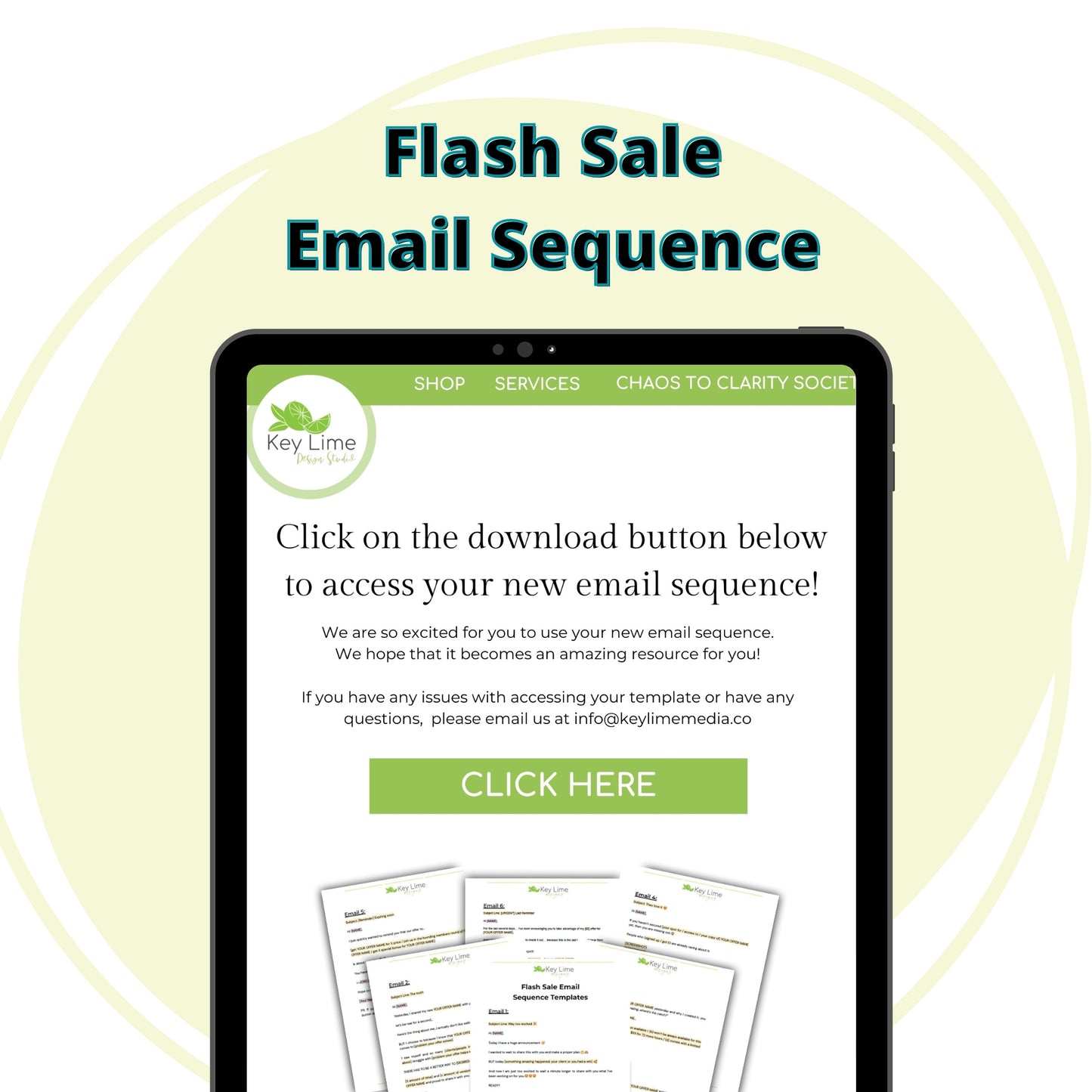 Image depicting our Flash Sale Email Templates.