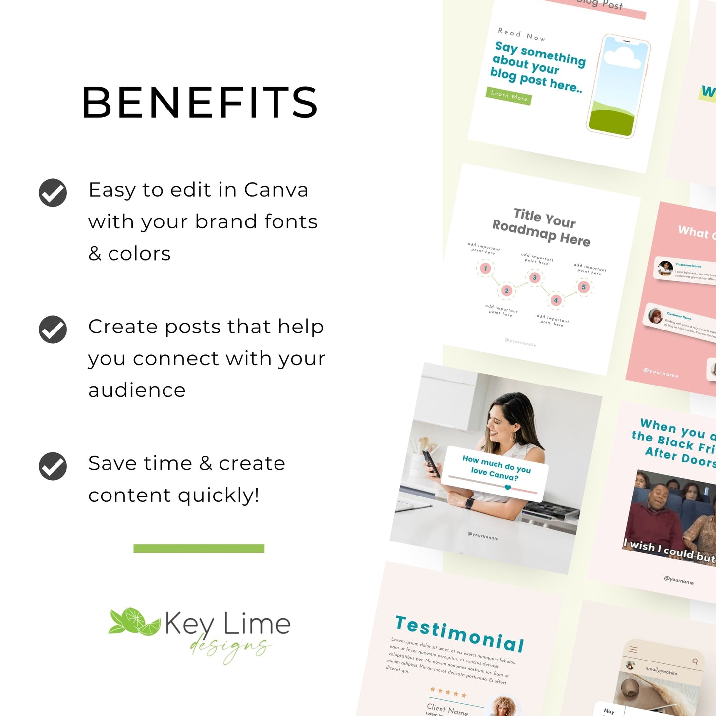 Social Media Post Templates for Canva
