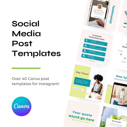 Social Media Post Templates for Canva
