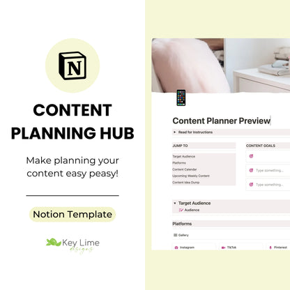 Content Planning Hub for Notion