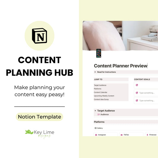 Content Planning Hub for Notion