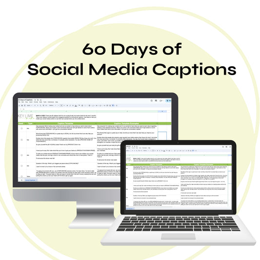 Social Media Caption Templates - 60 Days!