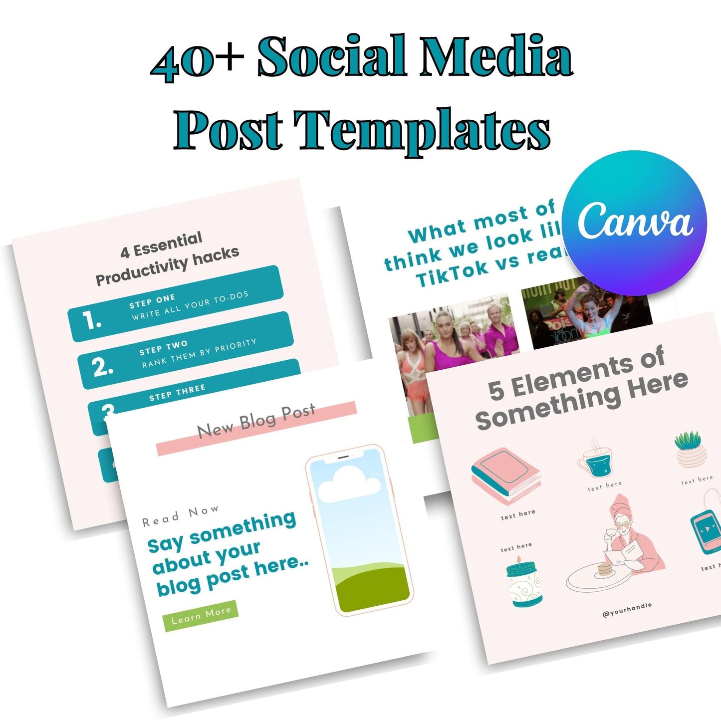 Social Media Post Templates for Canva - Key Lime Designs