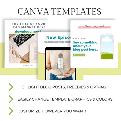 Social Media Post Templates for Canva - Key Lime Designs