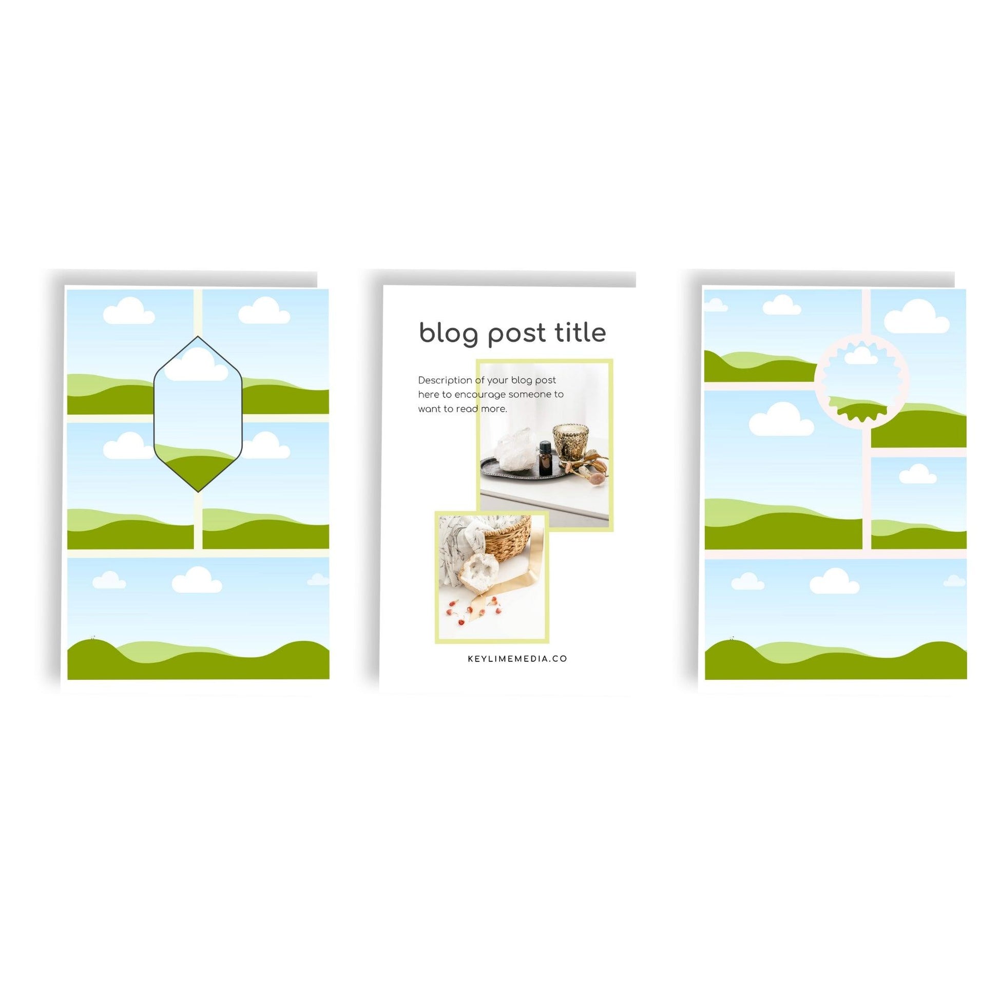 Pinterest Pin Templates for Canva - Key Lime Designs