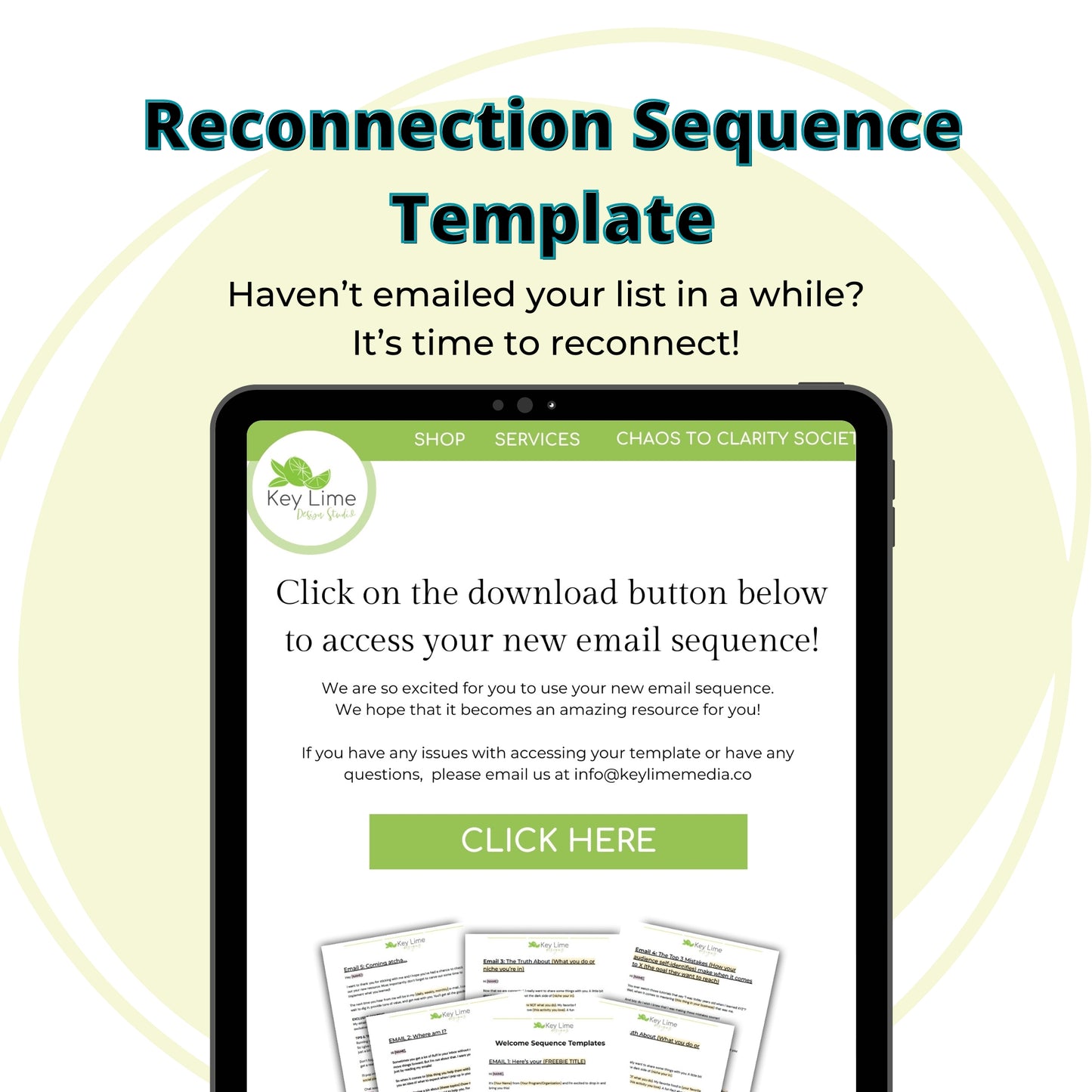 Reconnection Email Templates